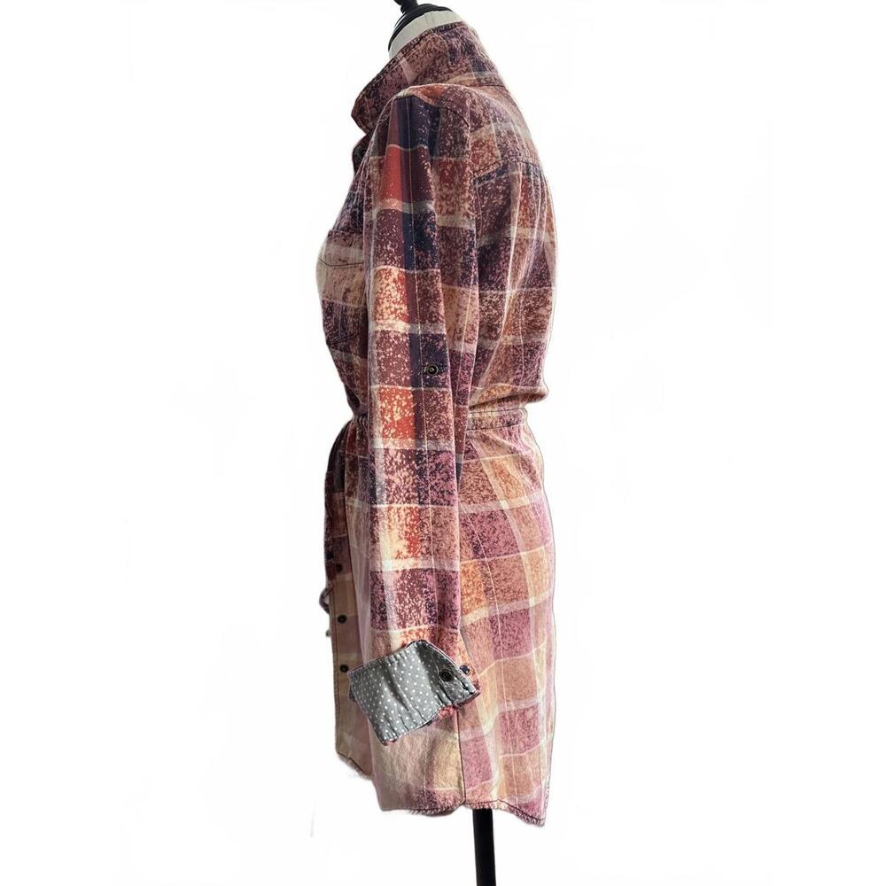 Vintage Upcycled Plaid Shirt Dress โ One of a Kind by Gatto ReLoved - Picture 3 of 14